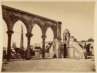 Pulpit of Omar or Minbar on the Temple Platform