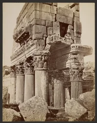 Detail of the Capitals of the Pronaos at Baalbek