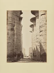 Karnak. Central Avenue of the Hypostyle Hall, Egypt