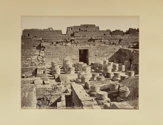 Medinet-Abou. Hypostyle Hall of the Great Temple (Egypt)