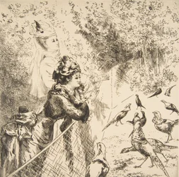 In the Zoological Garden, ca. 1873