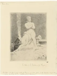 Statue La Résistance by Alexandre Falguière and Soldiers During the Siege of Paris