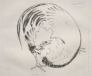 The High-Fired Service: Rooster (counterproof)