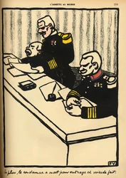 A Military Tribunal Pronounces a Death Sentence, from 