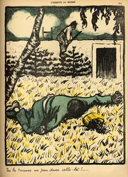 A Peasant Shoots a Tramp Caught Stealing Plums from His Tree, from 