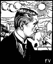 Self Portrait (Wood Engraving)