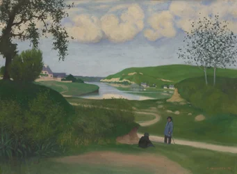 Landscape with a River and Two Figures