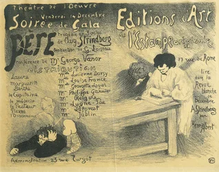 Paris Opera programme, including works by August Strindberg
