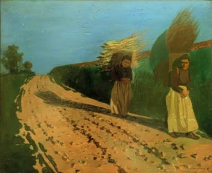 Women Carrying Bundles