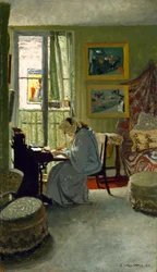 Woman Writing in an Interior