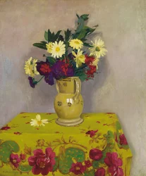 Yellow Daisies and Various Flowers