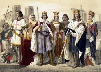 La Monarchie francaise en print, drawing by Monsieur Fossey