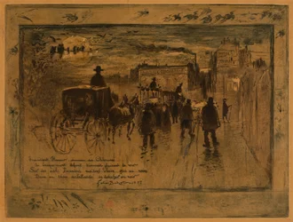 Funeral Procession on the Boulevard de Clichy