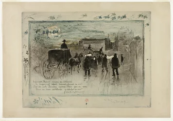 Funeral Procession on the Boulevard Clichy