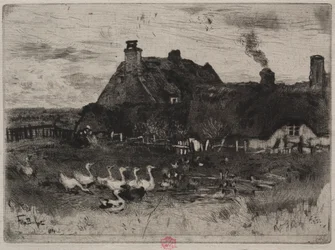 The Little Thatched Cottages, 1878