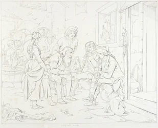 Rip Van Winkle, Illustration: Rip Telling His Fabulous Story