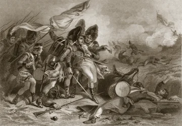 Death of Pakenham at the Battle of New Orleans, published 1860