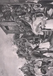 Off to the front, illustration from Hindenburg published by Daterlandischer Derlag C U Weller Berlin