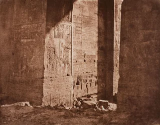 First Pylon - French Inscription Carved on the Eastern Embrasure at Point H, Island of Philae