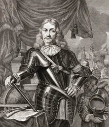 Cornelis Maartenszoon Tromp, after an Engraving by Lambert Visscher from a Painting by Ferdinand Bol