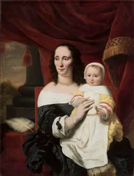 Portrait of Johanna de Geer-Trip with her Daughter Cecylia
