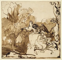 The Angel Appearing to Hagar and Ishmael