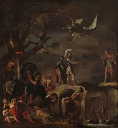 The Peace Negotiations between Claudius Civilis and Quintus Petillius Cerealis on the Demolished Bridge