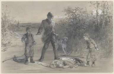 Teun the Hunter at the Corpse of Zijtje