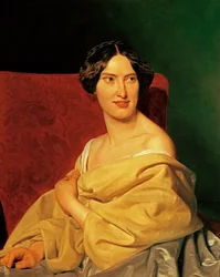 Anna Bayer, the Second Wife of Waldmüller, as a Bride