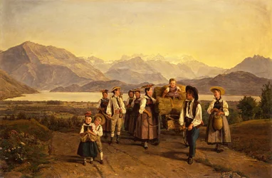 The Homecoming from the Harvest on Lake Zug