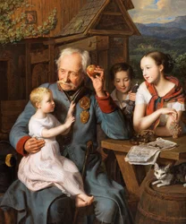 An Old Invalid with Children