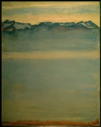 Lake Geneva with the Savoy Alps