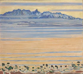Lake Thun with Stockhorn Range. 1904