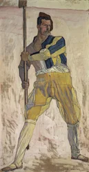 Warrior with Halberd, c.1898