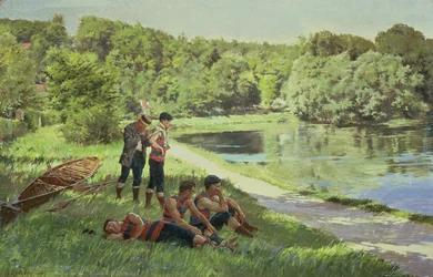 The Team Resting