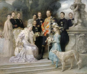 Group Portrait of the Imperial Family on the Occasion of the Silver Wedding