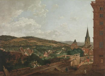 View from Aschaffenburg Castle towards Pfaffenberg and St. Agatha (Aschaffenburg Cycle)
