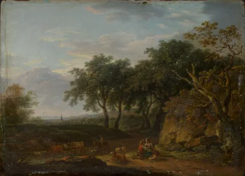 Forest Landscape with Shepherd and Flock