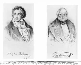 Ludwig van Beethoven (1770-1827) and Francois-Antoine Habeneck (1781-1849)