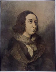 Portrait of George Sand (Aurore Dupin, Baronne Dudevant) (1804-1876) by Delacroix