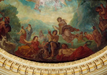 Descent to Limbo: Orpheus, Sappho on the Left and a Muse (Detail)