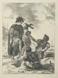 Hamlet and Horatio Before the Grave Diggers