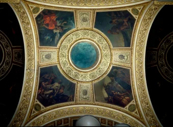 History and Philosophy. Cupola of the library of the National Assembly. Painting by Eugène Delacroix (1798-1863)