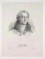 Illustrations for Faust: Frontispiece - Portrait of Johann Wolfgang von Goethe, 1828