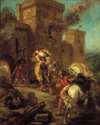 Rebecca Taken by the Templar During the Sack of the Castle of Frondeboeuf