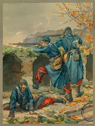 Morning of the Battle of Vailly, Death of Corporal Marge