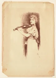 Woman Playing the Violin