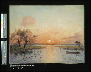 The Pond At Sunset