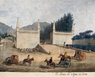 Promenade of Water in Lima, Peru (detail)