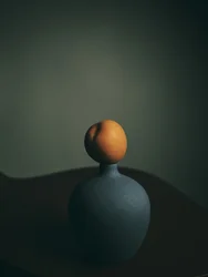 Dark Peach Vase